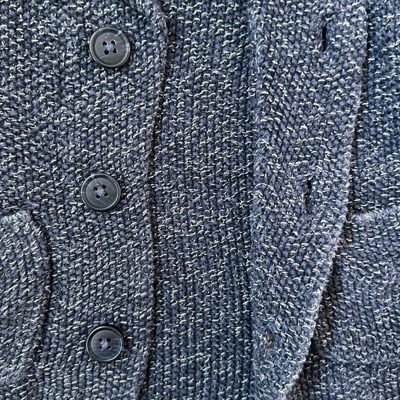 Navy knit Tea Collection Cardigan, Size XS (2-3) - Picture 4 of 5